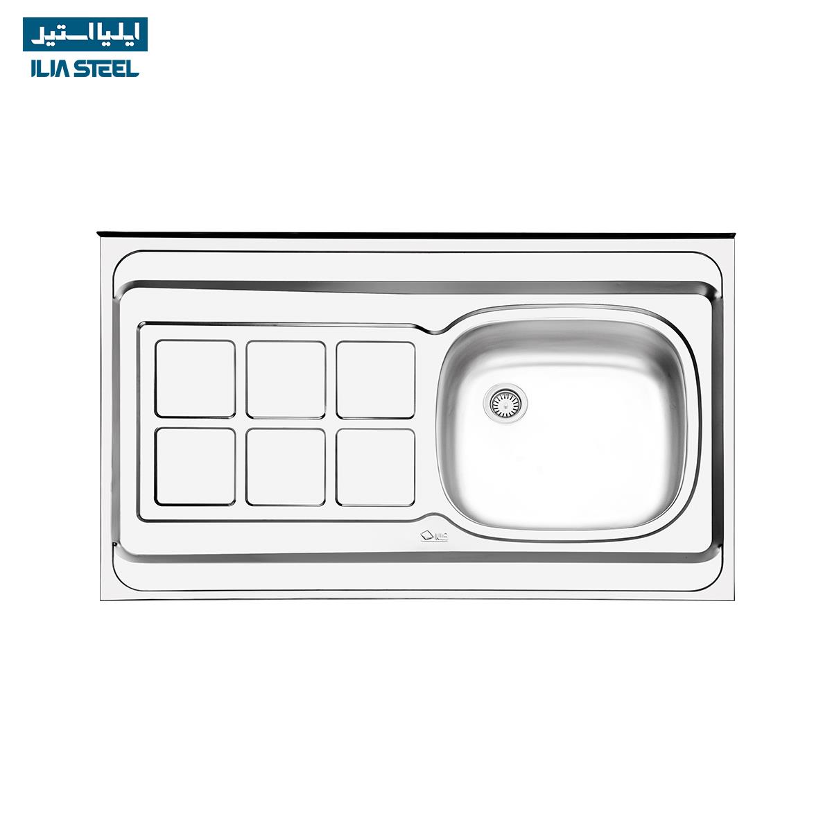  سینک ایلیا استیل معمولی مدل 131