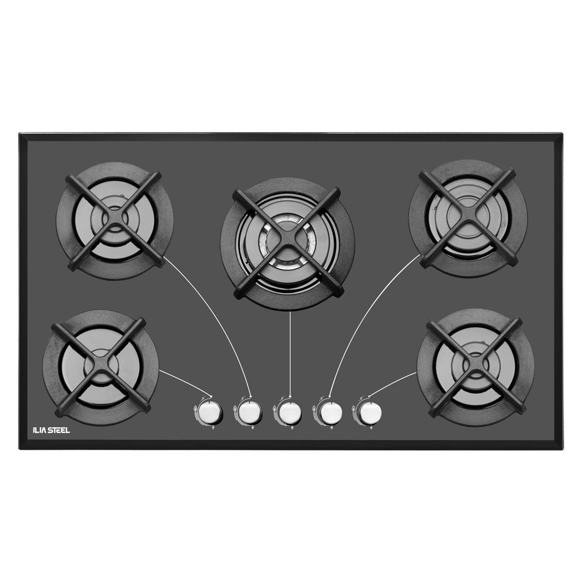  اجاق گاز شیشه ای ایلیا استیل مدل IG 5902