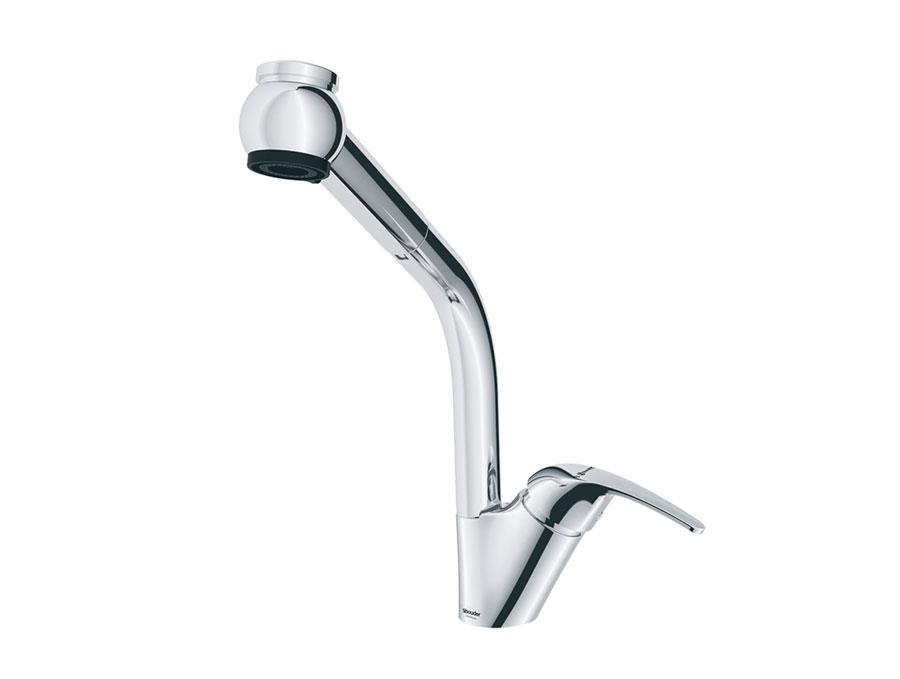  شیر ظرفشویی شاوری کروم شودر مدل اطلس