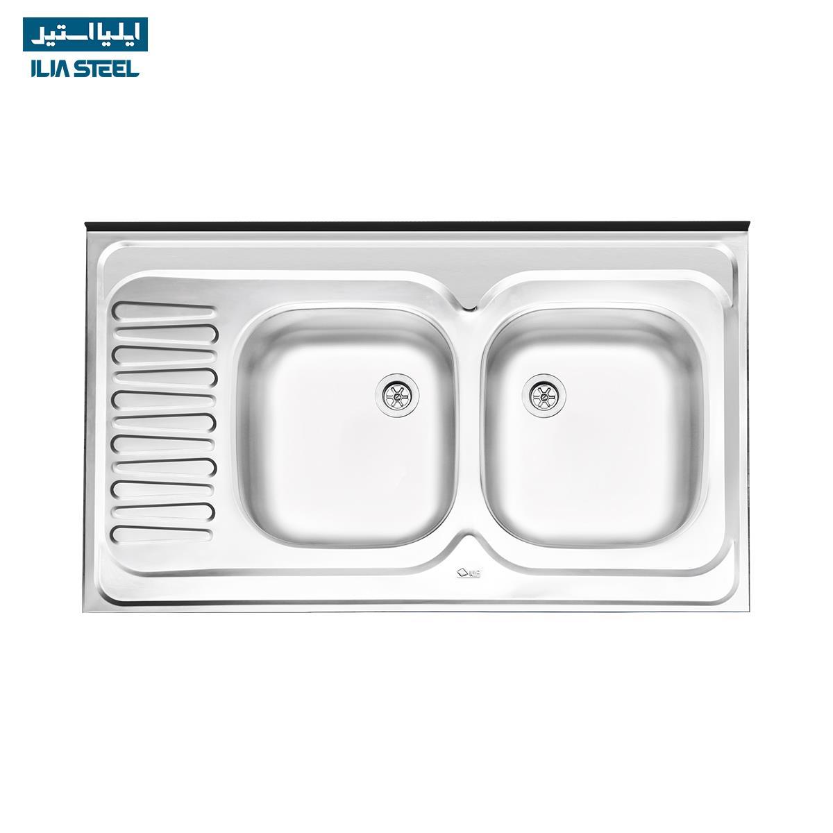  سینک ایلیا استیل معمولی مدل 222