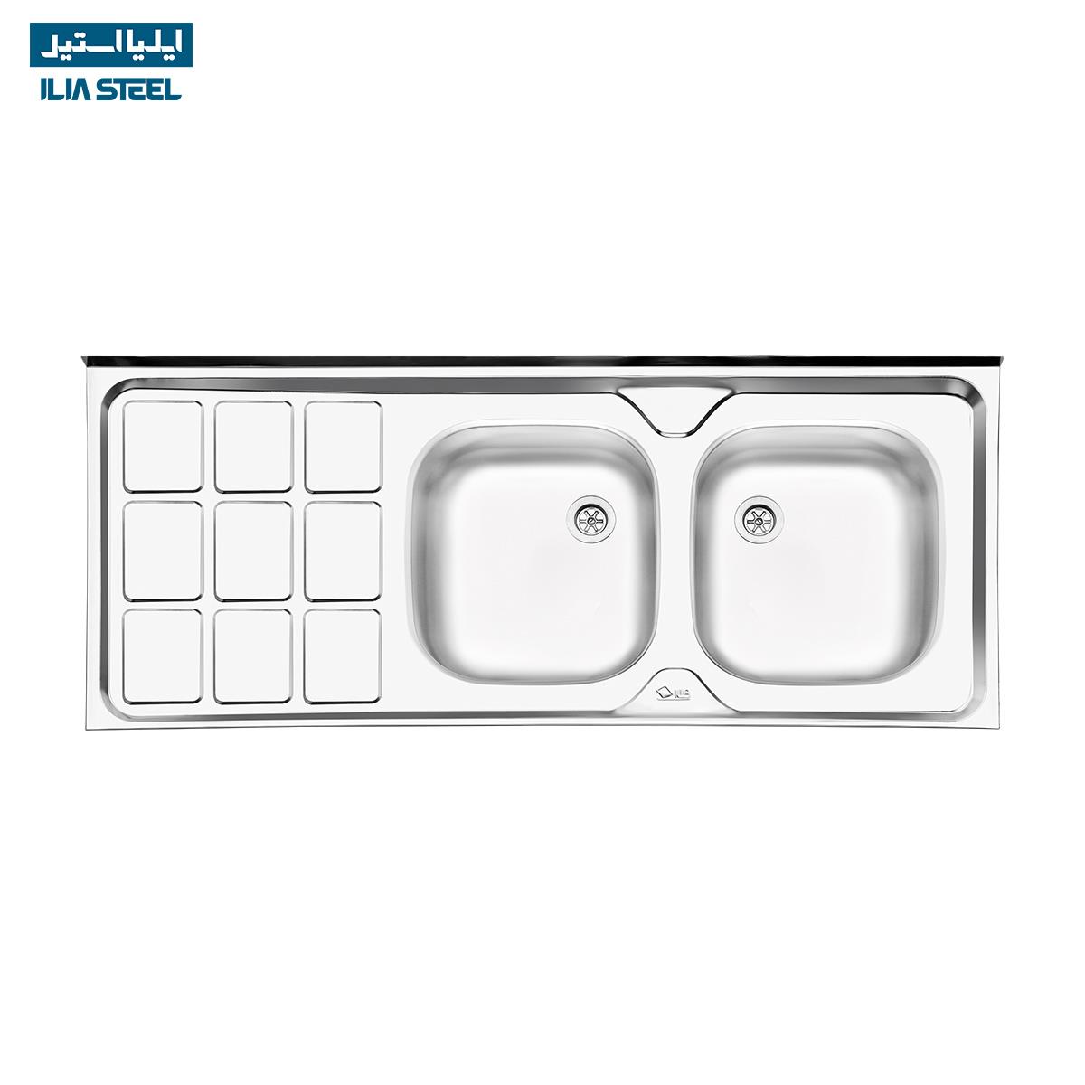  سینک ایلیا استیل معمولی مدل 233