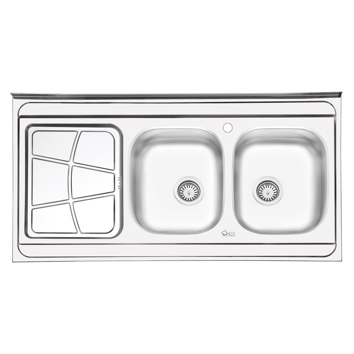  سینک ایلیا استیل نیمه فانتزی روکار مدل 3030
