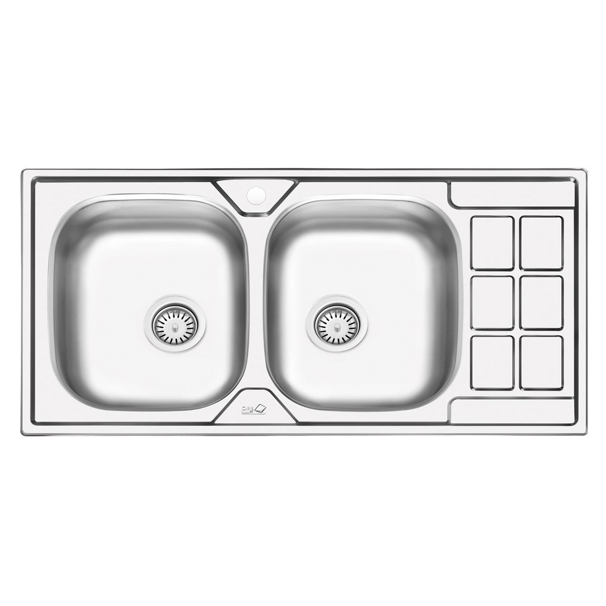  سینک ایلیا استیل نیمه فانتزی توکار مدل 4053
