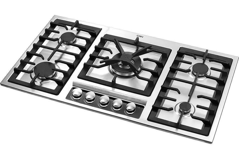  اجاق گاز کن استیل شیشه ای 518M