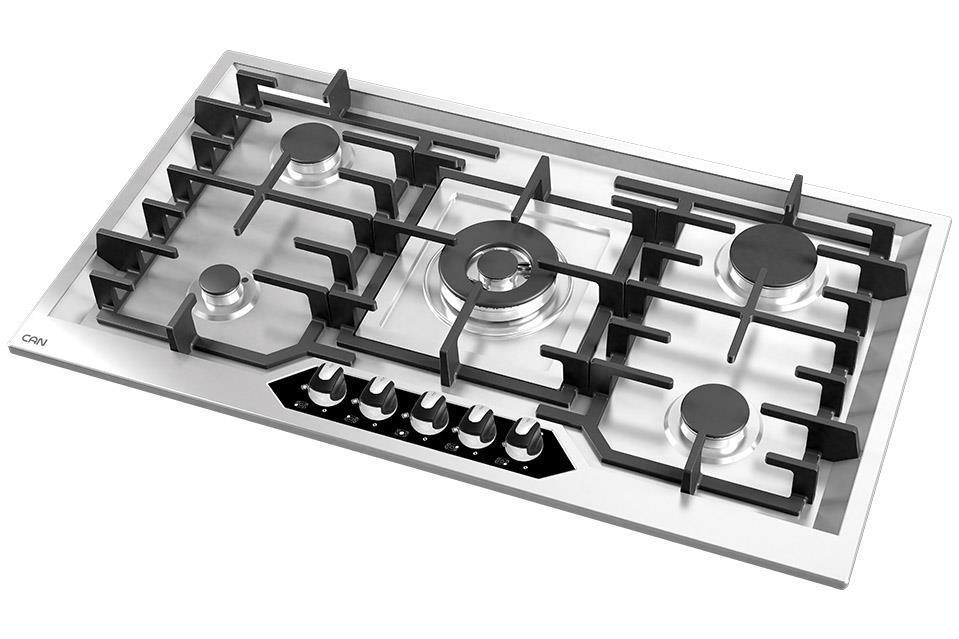  اجاق گاز کن استیل شیشه ای 530M