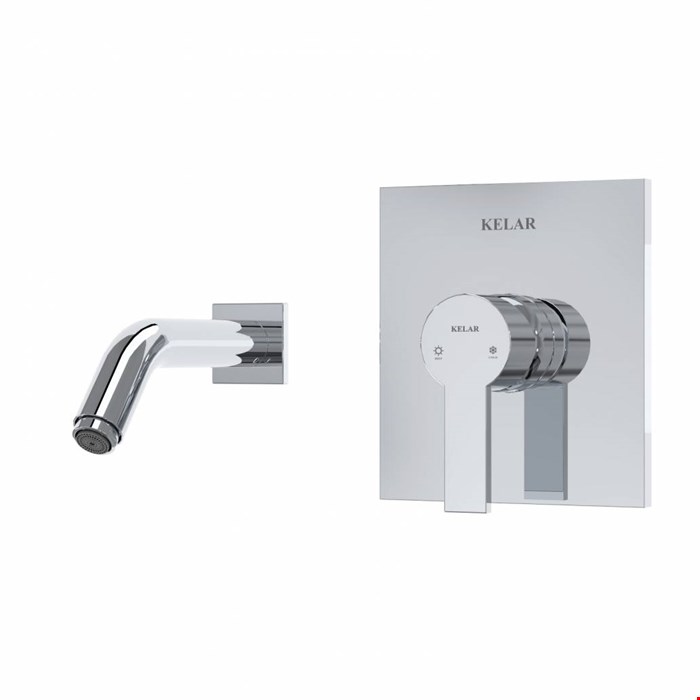 شیر روشویی توکار کروم کلار مدل فلت تیپ 1
