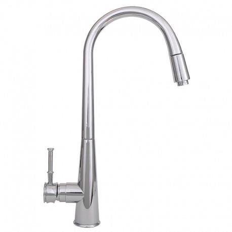  شیر ظرفشویی بیمکث شاوری کد F 001 کروم