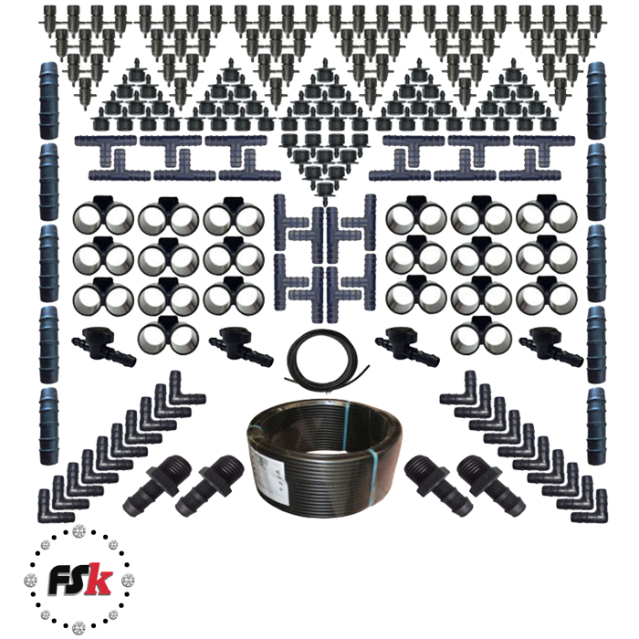 لوازم آبیاری قطره ای مدل X-200 مجموعه 200 عددی