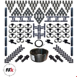 لوازم آبیاری قطره ای مدل X-200 مجموعه 200 عددی