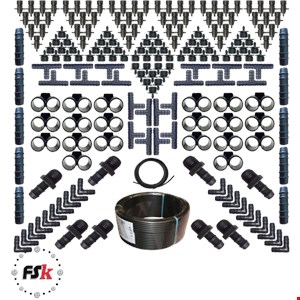 لوازم آبیاری قطره ای مدل Y-200 مجموعه 200 عددی