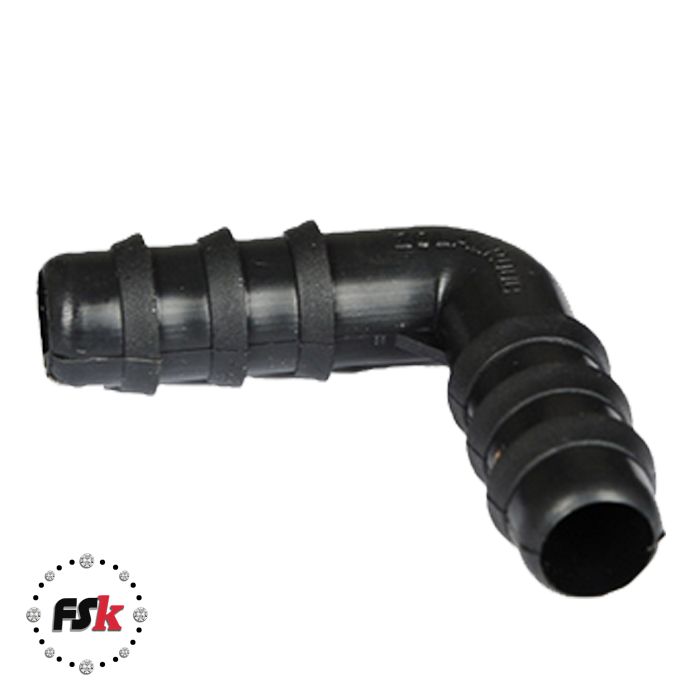 زانویی لوله آبیاری مدل ZR-16 بسته 100 عددی