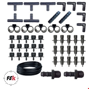 لوازم آبیاری قطره ای مدل Y-50 مجموعه 50 عددی
