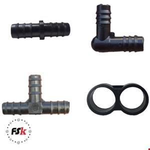 لوازم جانبی آبیاری قطره‌ای مدل C-107 مجموعه 32 عددی
