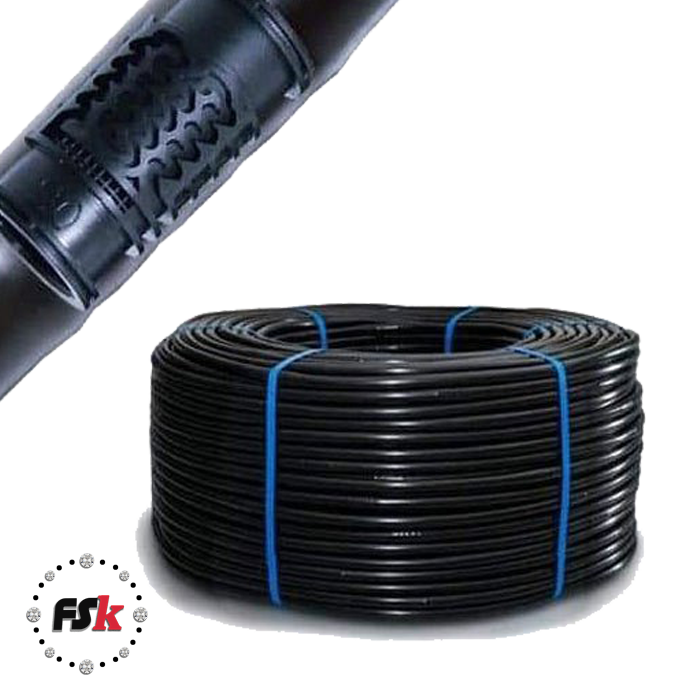 لوله دریپردار 16 فواصل 20 سانتی 4 لیتر در ساعت 200 متری