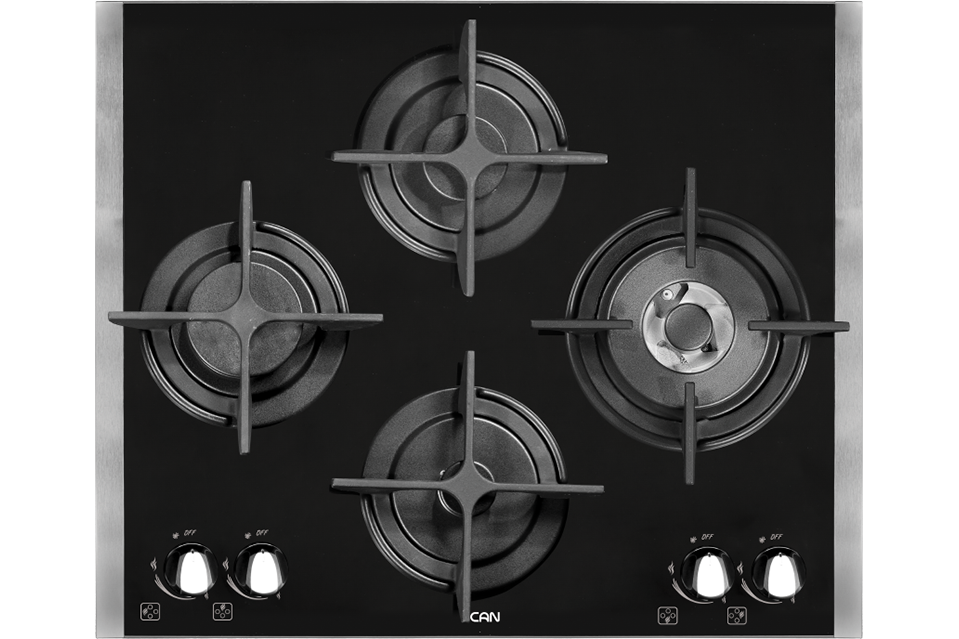 اجاق گاز کن استیل شیشه ای 425M