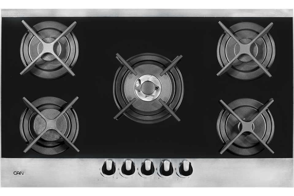 اجاق گاز کن استیل شیشه ای 519M