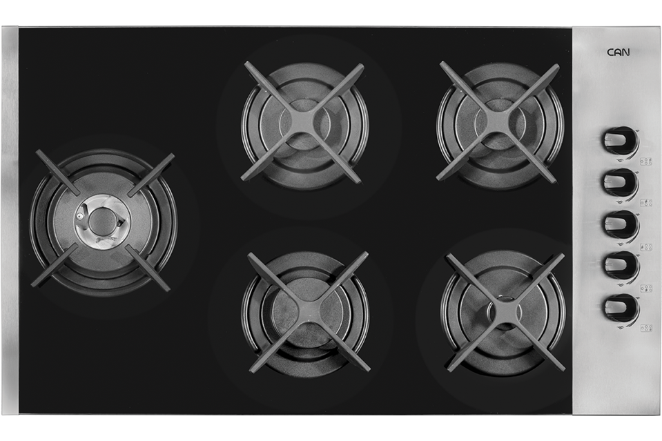 اجاق گاز کن استیل شیشه ای 522M