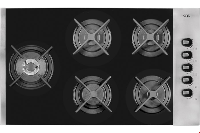 اجاق گاز کن استیل شیشه ای 522M