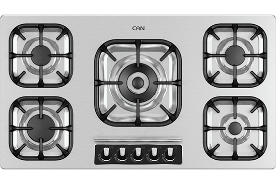 اجاق گاز کن استیل شیشه ای 523M