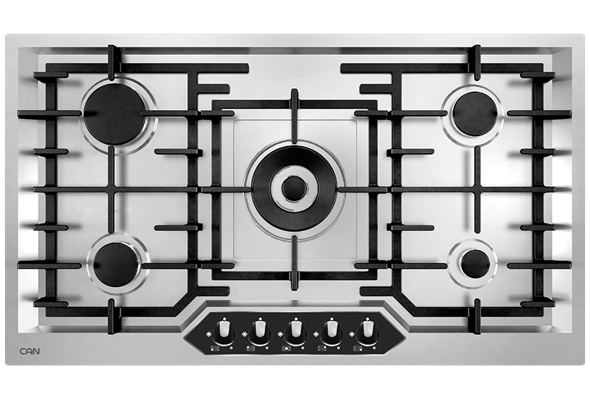 اجاق گاز کن استیل شیشه ای 530M