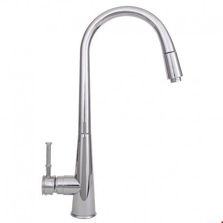 شیر ظرفشویی بیمکث شاوری کد F 001 کروم