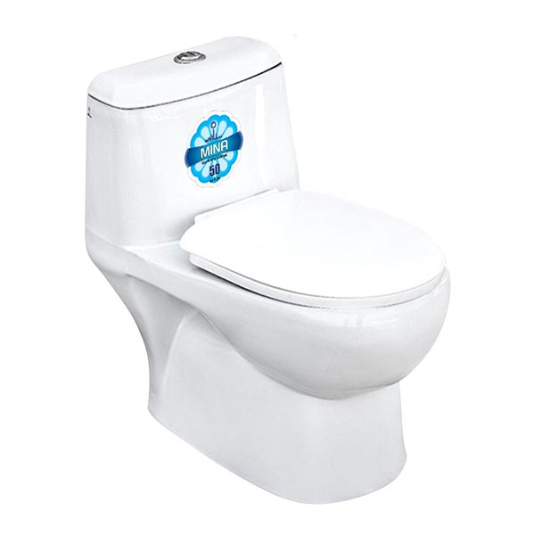 توالت فرنگی مینا مدل برلیان بیده دار