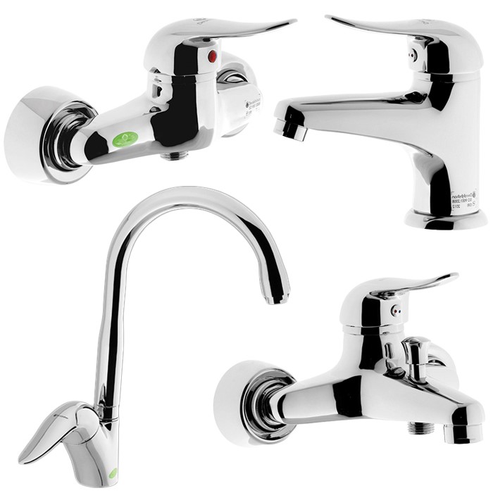 ست شیرآلات درخشان مدل آوا