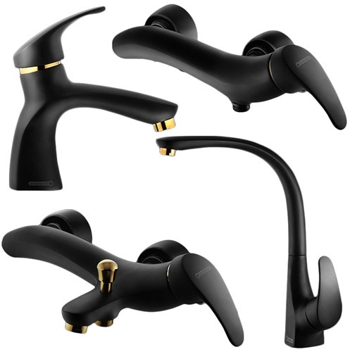 ست شیرآلات درخشان مدل بیوتی بلک