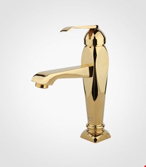 شیر روشویی ثابت طلایی راسان مدل آلیس