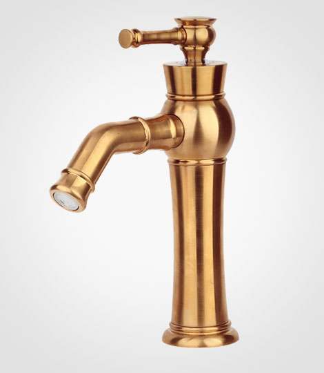 شیر روشویی ثابت رزگلد راسان مدل الیزه 