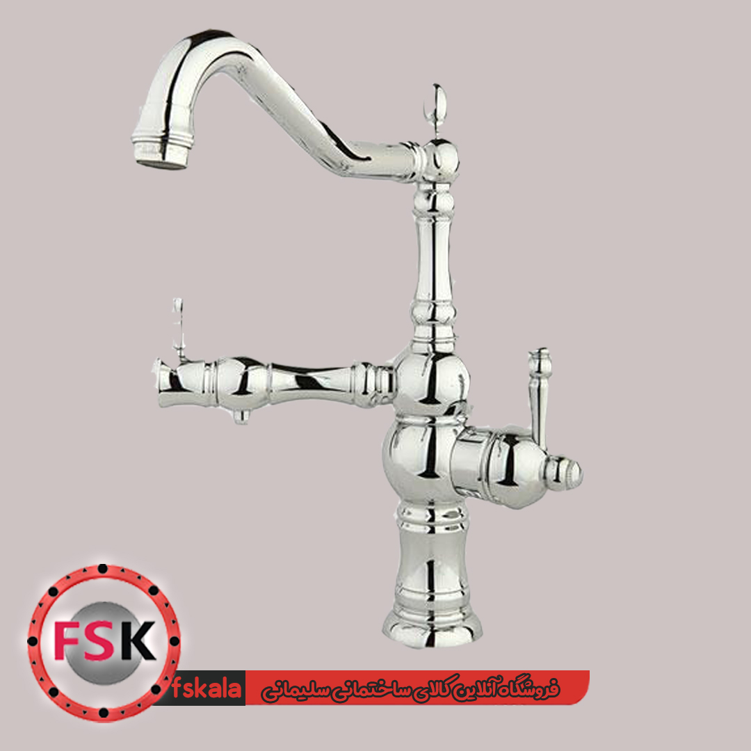 شیر ظرفشویی دو منظوره(تصفیه دار) کروم راسان مدل لیزا