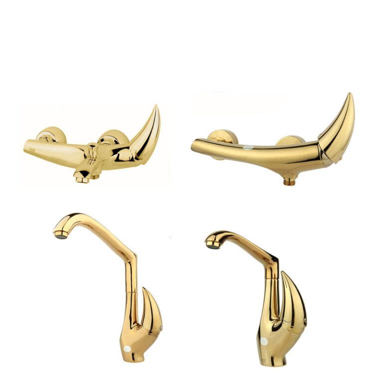 ست شیرآلات راسان مدل هیپو طلایی