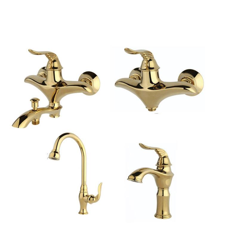 ست شیرآلات راسان مدل پریمو طلایی