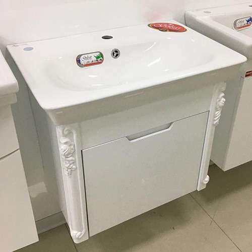 روشویی کابینتی دیواری کلاسیک با سنگ لوسیا گلسار