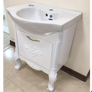 روشویی کابینتی کلاسیک با سنگ ویولا مینا 55