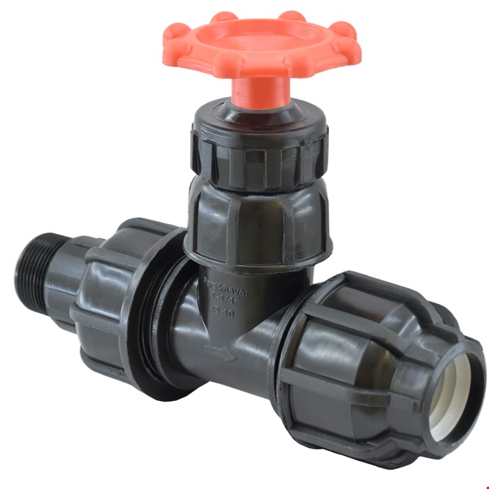 شیر گیت ولو یکسر رابط یکسر دنده بیرون مهره ماسوره دار پارس خاور سایز 11/2-50