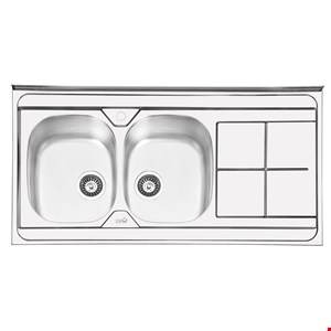 سینک ایلیا استیل فانتزی روکار مدل 1041