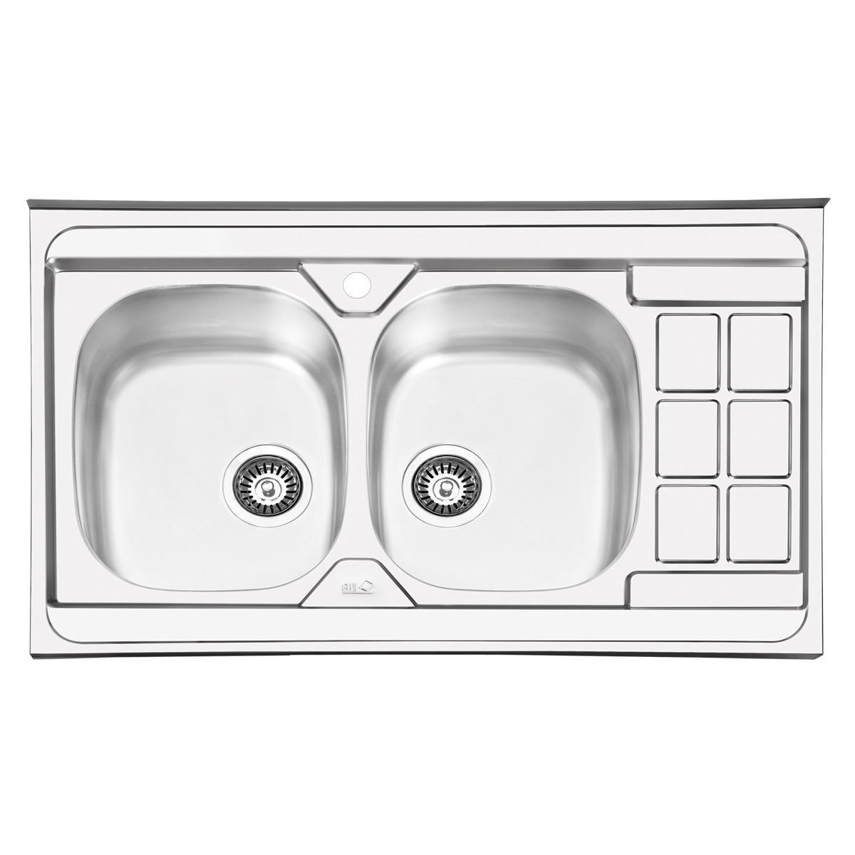 سینک ایلیا استیل فانتزی روکار مدل 1053 لگن چپ