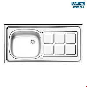 سینک ایلیا استیل معمولی مدل 122