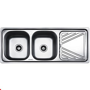 سینک توکار درخشان مدل S703 عمق 17 سانتیمتر لگن چپ