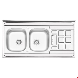 سینک ایلیا استیل نیمه فانتزی روکار مدل 3021