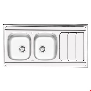 سینک ایلیا استیل نیمه فانتزی روکار مدل 3024