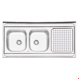 سینک ایلیا استیل نیمه فانتزی روکار مدل 3025