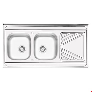 سینک ایلیا استیل نیمه فانتزی روکار مدل 3028