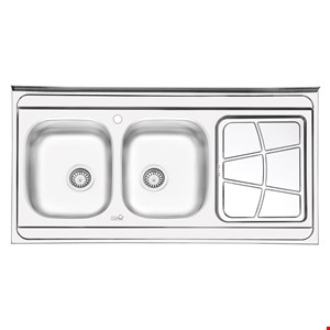 سینک ایلیا استیل نیمه فانتزی روکار مدل 3030