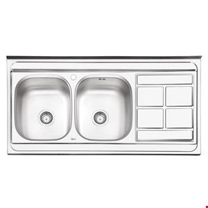 سینک ایلیا استیل نیمه فانتزی روکار مدل 3035D