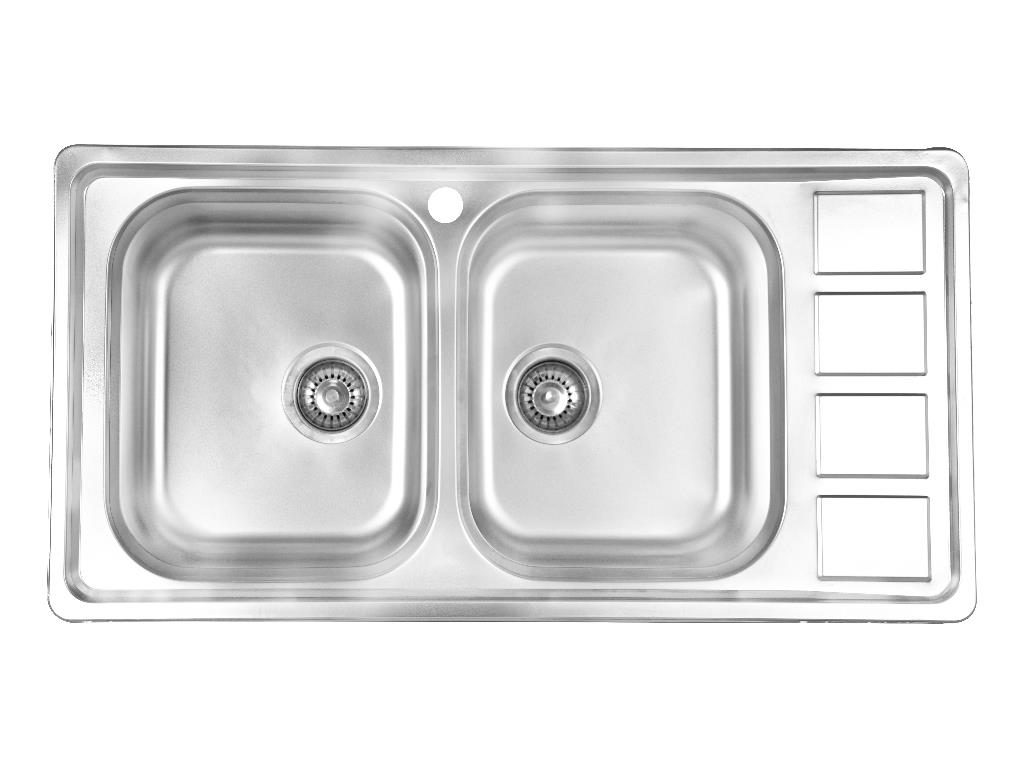 سینک روکار کد 373s لگن چپ