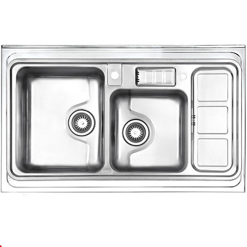 سینک روکار استیل البرز مدل 813/60 لگن چپ