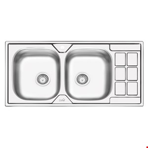 سینک ایلیا استیل نیمه فانتزی توکار مدل 4053