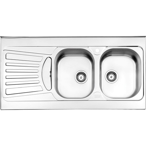 سینک روکار استیل البرز مدل 725/60 لگن راست